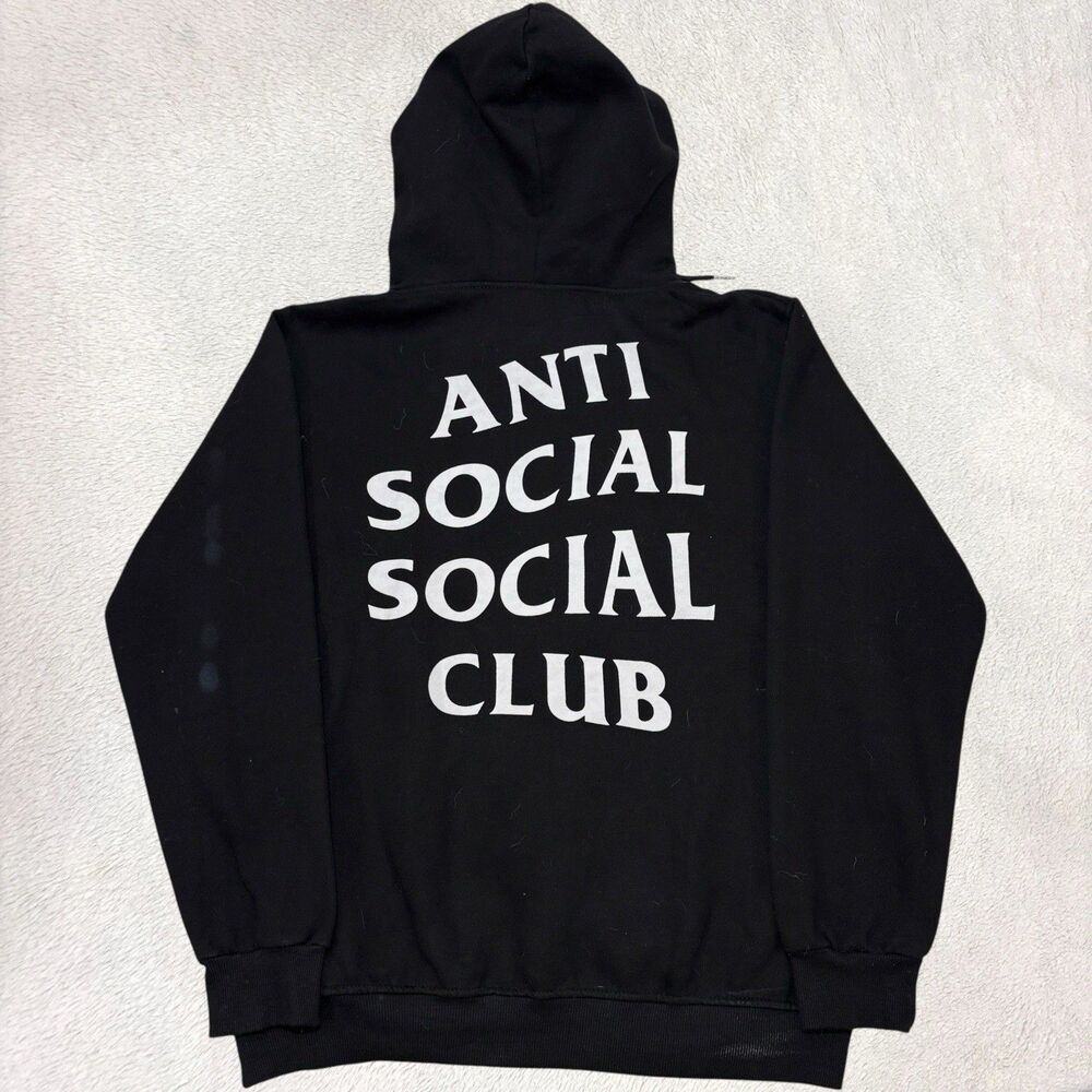 Anti Social Social Club Hoodie Men's XXL Black Y2K Hypebeast Made In USA